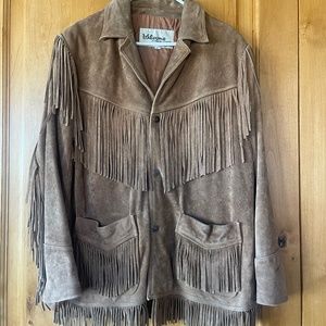 Wilsons Leather & Suede Fringe Jacket XL